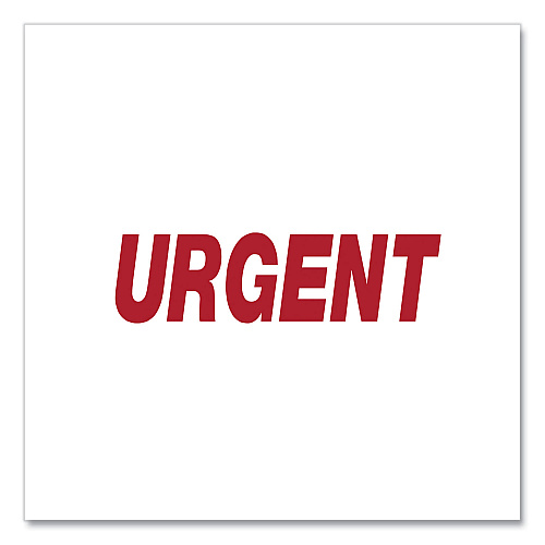 Universal Message Stamp, URGENT, Pre-Inked One-Color, Red (UNV10070)