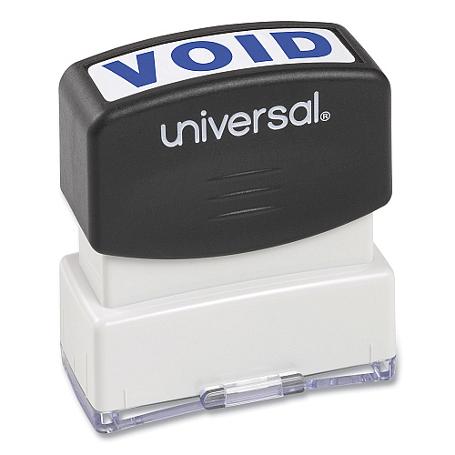 Universal Message Stamp, VOID, Pre-Inked One-Color, Blue (UNV10071)