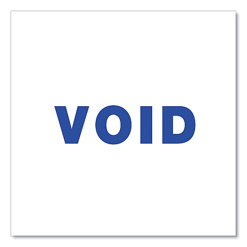Universal Message Stamp, VOID, Pre-Inked One-Color, Blue (UNV10071)