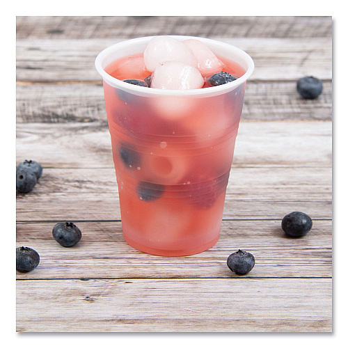 Dart High-Impact Polystyrene Cold Cups, 10 oz, Translucent, 100 Cups/Sleeve, 25 Sleeves/Carton (Y10)