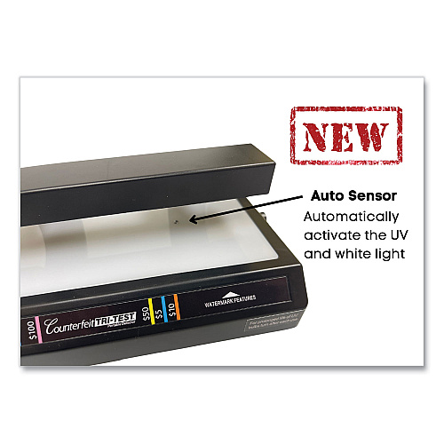 Dri Mark Tri Test Counterfeit Bill Detector with Pen, U.S.; Canadian; Mexican; EU; UK; Chinese Currencies, 7 x 4 x 2.5, Black (351TRI)