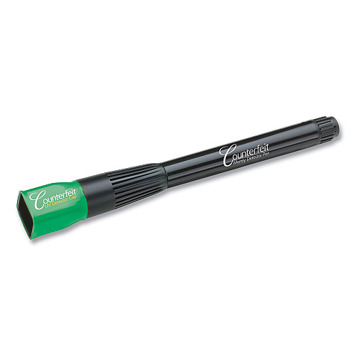 Dri Mark Smart Money Counterfeit Detector Pen with Reusable UV LED Light, U.S.; Most Foreign Currencies, Black (351UVB)