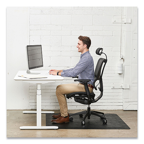 Deflecto Ergonomic Sit Stand Mat, 48 x 36, Black, 25/Pallet (CM24142BSS25)