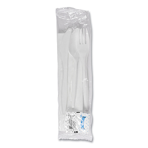 Boardwalk&reg; Wrapped Cutlery Kit with Salt, Pepper & Napkin, 250 Kits (BWK6KITMW)