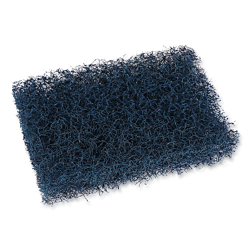 Boardwalk&reg; Extra Heavy-Duty Scour Pad, 3 1/2 x 5, Blue/Gray (BWK188)