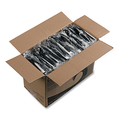 Boardwalk&reg; Four-Piece Cutlery Kit, Fk/Kf/Npkn/Tsp, 250 Packs (BWKFKTNMWPSBLA)