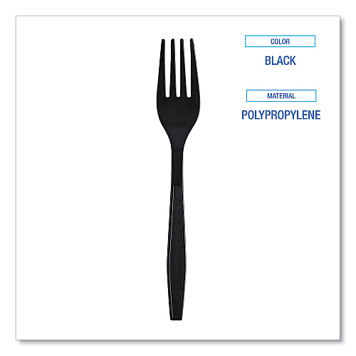 Boardwalk&reg; HW Wrapped Plastic Cutlery, Fork, 1000 Forks (BWKFORKHWPPBIW)