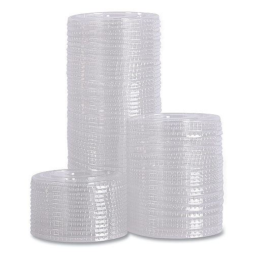 Boardwalk&reg; PET Cold Cup Lids, Fits 16-24oz Plastic Cups, 1000 Lids (BWKPETSTRAW)