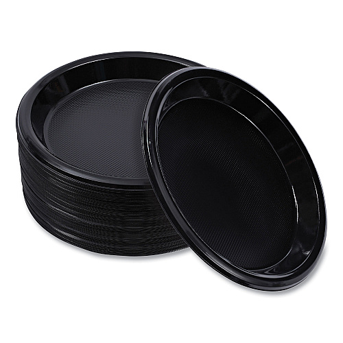Boardwalk&reg; Hi-Impact Plastic Dinnerware, Plate, 10", 500 Plates (BWKPLHIPS10BL)
