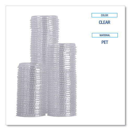 Boardwalk&reg; Soufflé/Portion Cup Lids, f/1 oz Portion Cups, 1000 Lids (BWKPRTLID1)