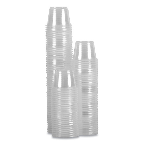 Boardwalk&reg; Soufflé Portion Cups, Clear, 1 oz., 2500 Cups (BWKPRTN1TS)