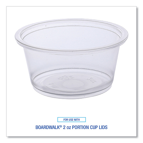 Boardwalk&reg; Soufflé/Portion Cups, 2 oz, Clear, 2500/Carton (BWKPRTN2TS)