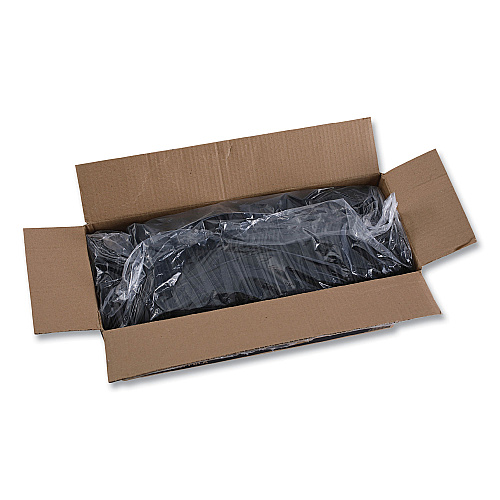 Boardwalk Heavyweight Polypropylene Cutlery, Teaspoon, Black, 1000/Carton (BWKTEAHWPPBLA)