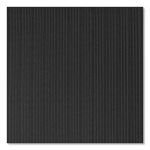 Crown Mats Ribbed Vinyl Anti-Fatigue Mat, Rectangular, Black Ribbed Surface, 36" x 12 ft (FL3612BK)