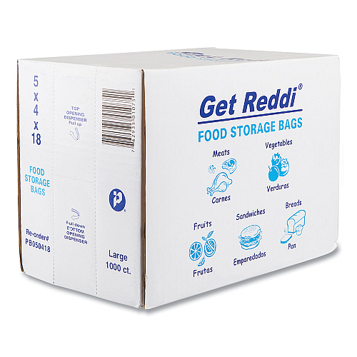 Inteplast Group Food Bags for Large Bread Loaves, 5" x 4.5" x 18", Clear, 1,000/Carton (PB050418)