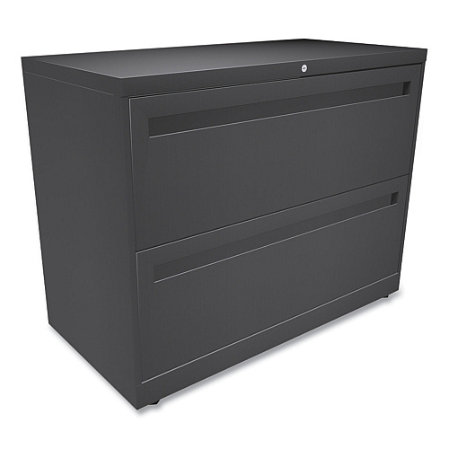 HON Brigade 700 Series Lateral File, 2 Legal/Letter-Size File Drawers, Charcoal, 36" x 18" x 28" (782LS)