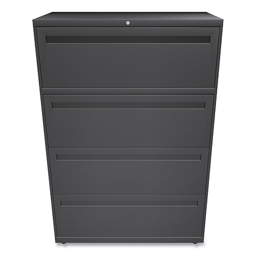 HON Brigade 700 Series Lateral File, 4 Legal/Letter-Size File Drawers, Charcoal, 36" x 18" x 52.5" (784LS)