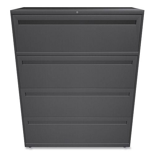 HON Brigade 700 Series Lateral File, 4 Legal/Letter-Size File Drawers, Charcoal, 42" x 18" x 52.5" (794LS)