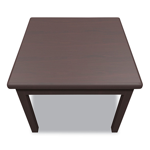 HON Laminate Occasional Table, Square, 24w x 24d x 20h, Mahogany (80192NN)