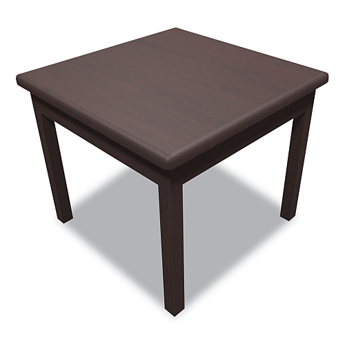 HON Laminate Occasional Table, Square, 24w x 24d x 20h, Mahogany (80192NN)
