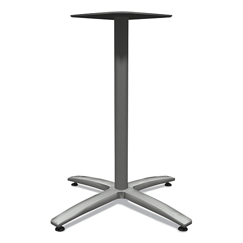 HON Between Seated-Height X-Base for 30" to 36" Table Tops, 26.18w x 29.57h, Silver (BTX30SPR8)