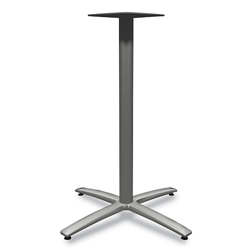 HON Between Standing-Height X-Base for 42" Table Tops, 32.68w x 41.12h, Silver (BTX42LPR8)