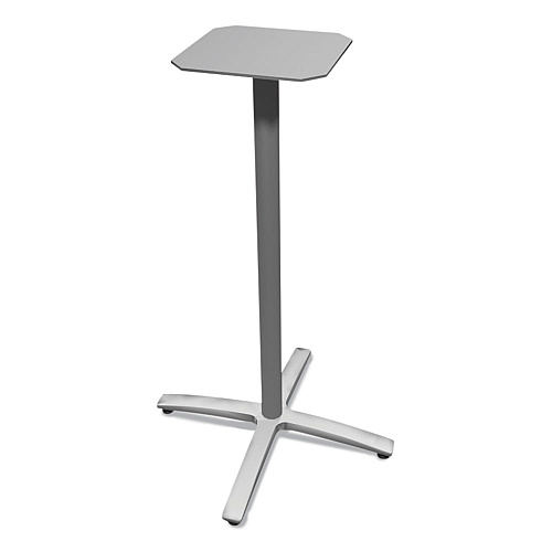HON Between Standing-Height X-Base for 30" to 36" Table Tops, 26.18w x 41.12h, Silver (BTX42SPR8)