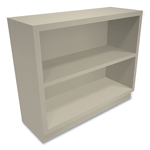 HON Metal Bookcase, Two-Shelf, 34.5w x 12.63d x 29h, Putty (S30ABCL)