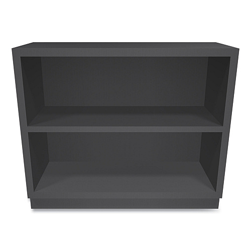HON Metal Bookcase, Two-Shelf, 34.5w x 12.63d x 29h, Charcoal (S30ABCS)