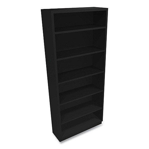 HON Metal Bookcase, Six-Shelf, 34.5w x 12.63d x 81.13h, Black (S82ABCP)