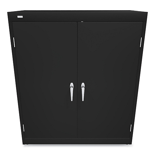 HON Assembled Storage Cabinet, 36w x 18d x 42h, Black (SC1842P)