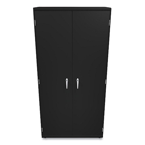HON Assembled Storage Cabinet, 36w x 18.13d x 71.75h, Black (SC1872P)