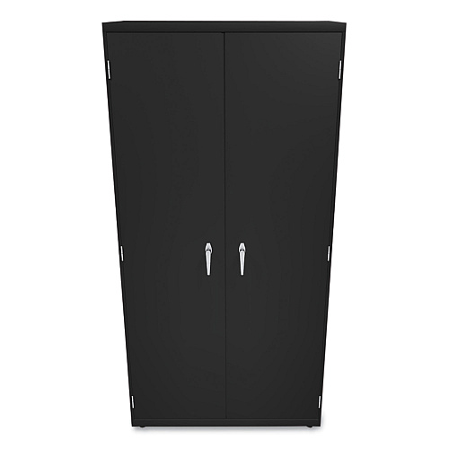 HON Assembled Storage Cabinet, 36w x 24.25d x 71.75h, Black (SC2472P)