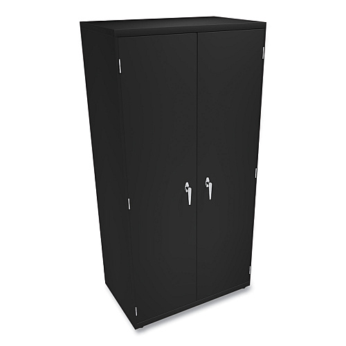 HON Assembled Storage Cabinet, 36w x 24.25d x 71.75h, Black (SC2472P)