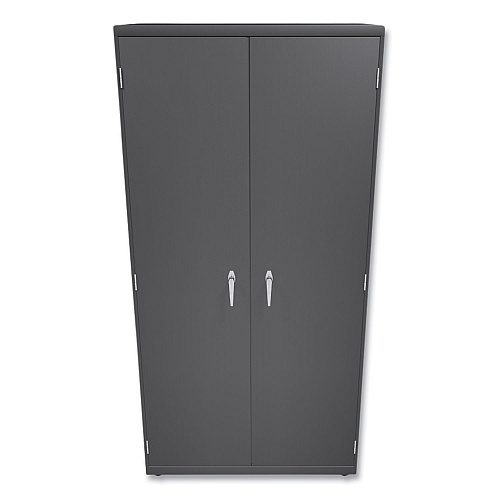 HON Assembled Storage Cabinet, 36w x 24.25d x 71.75, Charcoal (SC2472S)