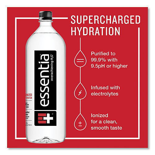 Essentia Ionized Alkaline Water, 12 oz Bottle, 12/Carton (22002029)