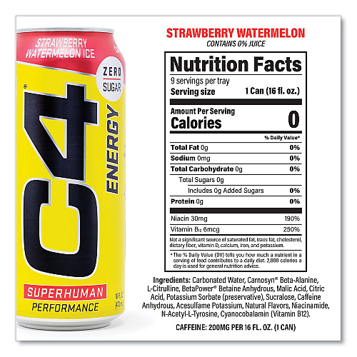 C4 Energy Drink Variety Pack, Assorted Flavors, 16 oz Can, 18/Carton (22002047)
