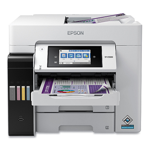 Epson WorkForce Pro ST-C5500 Supertank Color MFP, Copy/Fax/Print/Scan (C11CJ28202)
