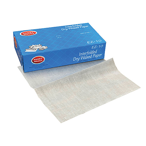Handy Wacks Interfolded Dry Waxed Paper Deli Sheets, 10.75 x 10, 500 Box, 12 Boxes/Carton (EZ10)