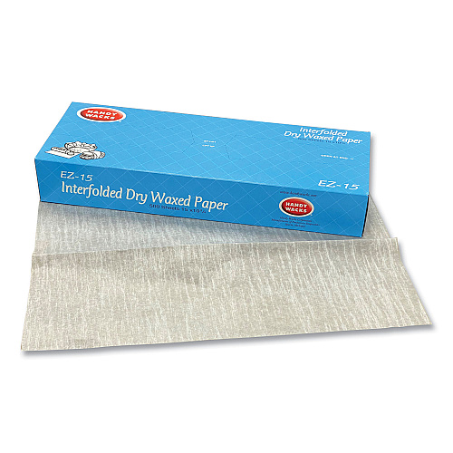 Handy Wacks Interfolded Dry Waxed Paper Deli Sheets, 10.75 x 15, 500 Box, 12 Boxes/Carton (EZ15)