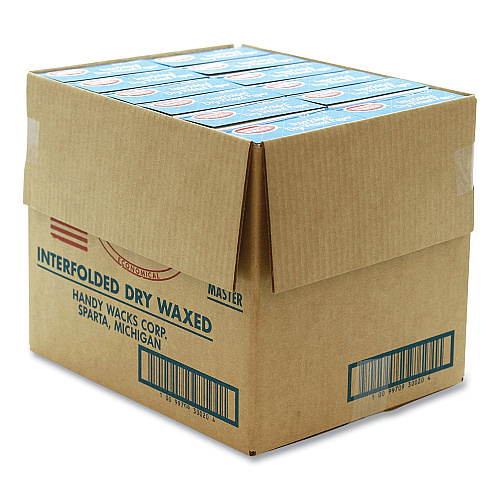 Handy Wacks Interfolded Dry Waxed Paper Deli Sheets, 10.75 x 12, 500 Box, 12 Boxes/Carton (EZ12)