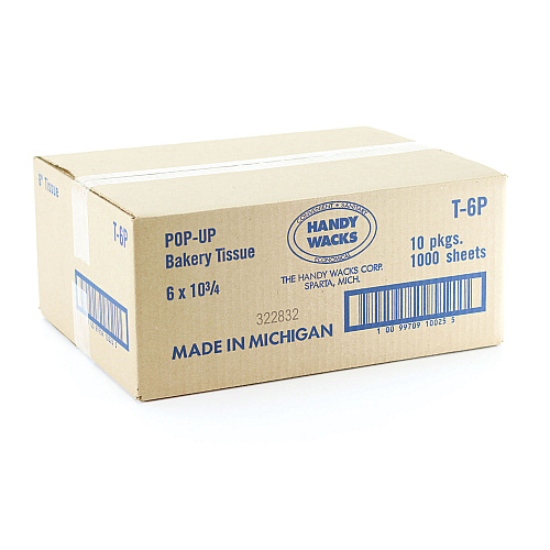 Handy Wacks Bakery Pick-up Tissue Deli Sheets, 10.75 x 6, 1,000/Box, 10 Boxes/Carton (T6P)