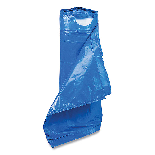 Inteplast Group Draw-Tuff Institutional Draw-Tape Can Liners, Drawstring, 30 gal, 1 mil, 30.5" x 40", Blue, 25 Bags/Roll, 8 Rolls/Carton (DTH3040B)