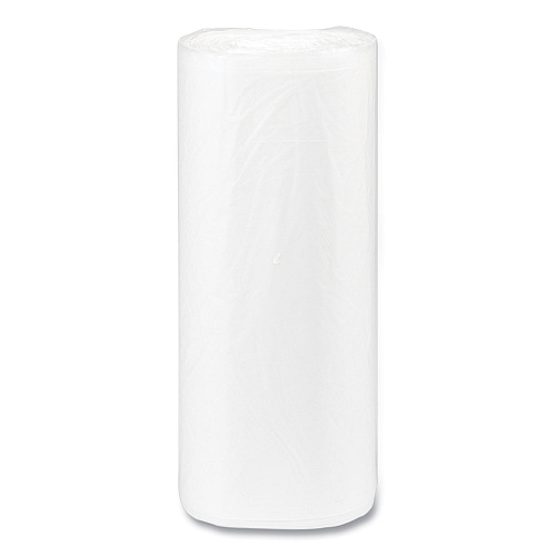 Inteplast Group High-Density Commercial Can Liners, 16 gal, 8 mic, 24" x 33", Natural, Interleaved Roll, 50 Bags/Roll, 20 Rolls/Carton (S243308N)