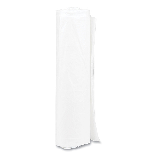 Inteplast Group High-Density Commercial Can Liners, 33 gal, 11 mic, 33" x 40", Clear, Interleaved Roll, 25 Bags/Roll, 20 Rolls/Carton (S334011N)