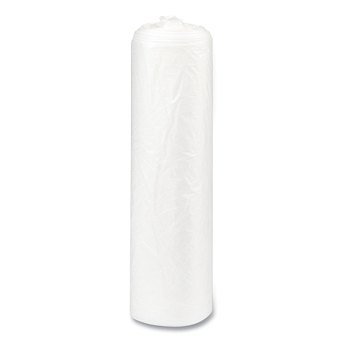 Inteplast Group High-Density Commercial Can Liners, 33 gal, 17 mic, 33" x 40", Clear, Interleaved Roll, 25 Bags/Roll, 10 Rolls/Carton (S334017N)