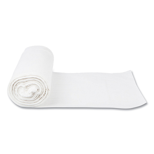 Inteplast Group High-Density Commercial Can Liners, 60 gal, 16 mic, 43" x 48", Natural, Interleaved Roll, 25 Bags/Roll, 8 Rolls/Carton (S434816N)