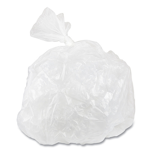 Inteplast Group High-Density Commercial Can Liner Value Pack, 30 gal, 11 mic, 30" x 36", Clear, Interleaved Roll, 25 Bags/Roll, 20 Rolls/CT (VALH3037N13)