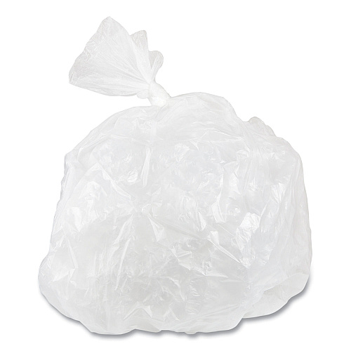 Inteplast Group High-Density Commercial Can Liner Value Pack, 33 gal, 10 mic, 33" x 39", Clear, Interleaved Roll, 25 Bags/Roll, 20 Rolls/CT (VALH3340N11)