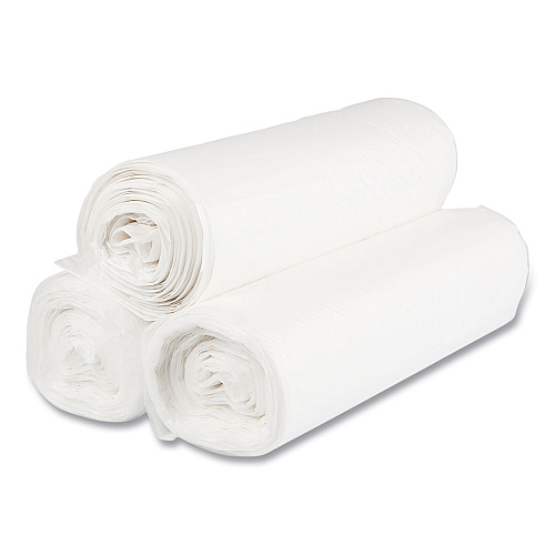 Inteplast Group High-Density Commercial Can Liner Value Pack, 60 gal, 14 mic, 38" x 58", Clear, Interleaved Roll, 25 Bags/Roll, 8 Rolls/CT (VALH3860N16)